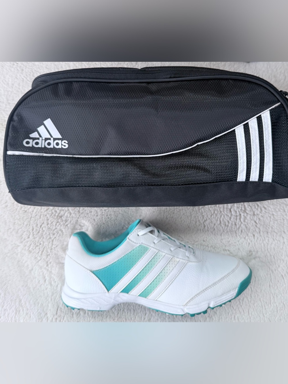 Size 8.5 - Adidas Tech Response 2.0 Women's Golf Shoes + Adidas Shoe Bag